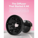Bellissima Diffon Ceramic Diffuser Hair Dryer for Curly Hair - 2-in-1 Blow Dryer with Diffuser - Reduces Frizz, Defines Curls, Volumizes - Lightweight, Compact, Easy Hold Handle Infinity Warehouse