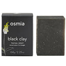 Osmia Black Clay Cleansing Facial Soap - Hydrating Australian Clay, Exfoliating Dead Sea Mud & Coconut Milk Bar for Face with Organic Almond & Avocado Oils - For Problem & Combination Skin (2.25 oz.) Osmia Organics