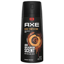 AXE Dual Action Body Spray Deodorant for Long Lasting Odor Protection Dark Temptation All Day Fresh Scent Mens Deodorant Formulated Without Aluminum 4.0 oz AXE