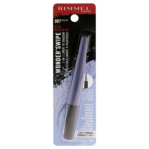 Rimmel London Wonder Swipe 2-in-1 Liner to Shadow - 007 Crave Me Eyeliner Women 0.06 oz Rimmel