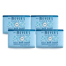 Mrs. Meyer's Clean Day Bar Soap, Use as Body Wash or Hand Soap, Cruelty Free Formula Made with Essential Oils, Rain Water Scent, 5.3 oz, 4 Bars MRS. MEYER'S CLEAN DAY