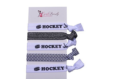 Infinity Collection Hockey Hair Accessories, Hockey Hair Ties, No Crease Hockey Hair Elastics Set Infinity Collection