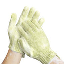 MIG4U Shower Exfoliating Scrub Gloves Medium to Heavy Bathing Gloves Body Wash Dead Skin Removal Deep Cleansing Sponge Loofah for Women and Men(1 Pair, Chartreuse) MIG4U