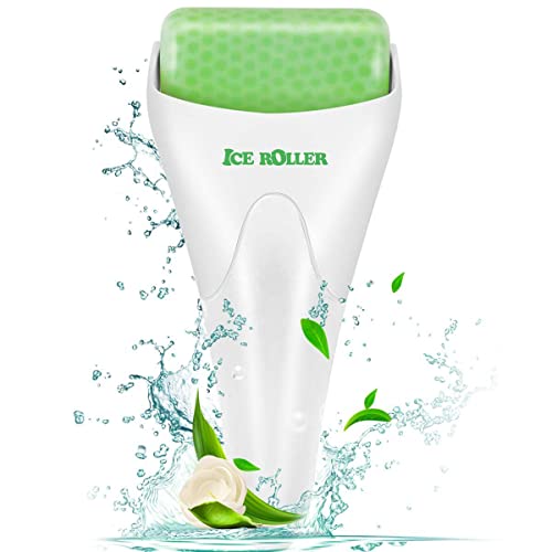 LATME Ice Roller for Face Eyes,Womens Gifts,Face Massager Roller Puffiness Migraine Pain Relief and Minor Injury(White) LATME