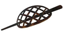 Parcelona French Criss Cross Pattern Tortoise Shell Brown Cellulose Acetate Made in France Chignon Bun Cover Ponytail Holder Hair Slider Pin Thru Updo with Stick for Women and Girls Parcelona