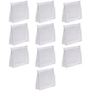 BLUECELL 10 PCS Mini Small PVC Transparent Plastic Cosmetic Organizer Bag Pouch With Zipper Closure,Travel Toiletry Makeup Bag BLUECELL