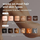 Nood™ NEW Flasher Pro — IPL Laser Hair Removal Device & Anti-Aging Red Light Therapy for Women & Men — Pain-free, Permanent, Visible Results After First Use & Works Everywhere Hair Grows — Matte Black Infinity Warehouse