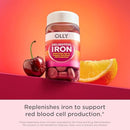 OLLY Delightful Iron Chewable Tablet, Iron Supplement from AB Fortis, Fruit Punch Flavored, 30 or 20 Day Supply - 60 Count Infinity Warehouse