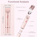 Bikini Trimmer for Women-2 in 1 Dual Head Bikini Shaver & Body Shaver,IPX7 Cordless & Waterproof Electric Shaver Wet & Dry Use,Painless Hair Removal,Ceramic Blade, Ultra Low Silent(Blue) Infinity Warehouse