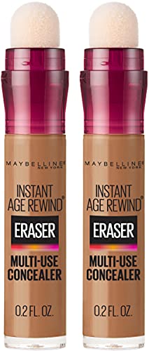 Maybelline Instant Age Rewind Eraser Dark Circles Treatment Multi-Use Concealer, Warm Olive, 0.2 Fl Oz (Pack of 2) (Packaging May Vary) Maybelline New York