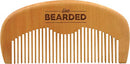 Live Bearded: Premium All-Natural Wooden Beard Comb - Anti-Static - Reduce Snagging, Beard Hair Damage and Ingrown Hairs - Keep Your Mustache Off Your Lip - Fits in Your Pocket - Easy Daily Grooming Live Bearded