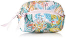 Vera Bradley Women's Cotton Mini Cosmetic Organizer Makeup Bag, Rain Forest Canopy - Recycled Cotton, One Size US Vera Bradley