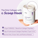 VERISOL® Hydrolyzed Collagen Peptides Type I & III with Vitamin C, Hyaluronic Acid, Biotin, Q-ACTIN® | Unflavored Powder for Smooth Skin, Thick Hair, Strong Nails & Joint Health | 30 Servings Infinity Warehouse