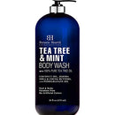 BOTANIC HEARTH Tea Tree Oil Body Wash with Mint - Paraben Free, Helps Fight Body Odor, AthleteÍs Foot, Jock Itch, Skin Irritations - Shower Gel Soap - Women & Men - (Packaging May Vary) 16 fl oz Botanic Hearth