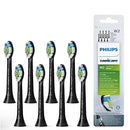 Philips Sonicare Optimal Whitening Black BrushSync Heads (Compatible with All Philips Sonicare Handles), 8 Pack PHILIPS