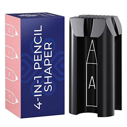 4-in-1 Plastic Duckbill-Shape Eyebrow Pencil Shaper - Eye Makeup Shaping Tool for Waterproof Peel Off Brow Pencils - Compact Cosmetic Shaper for Beginners & Professional Stylia