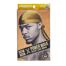 KISS RED Premium Bow Wow Power Wave Velvet Luxe Durag (HDUPPV07 - Gold) Kiss