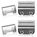 Professional Adjustable Clippers Blades, Carbon Steel Hair Trimmer Replacement Blade for Wahl 8148, Wahl Senior cordless Clipper, Wahl Magic clipper, Pack of 2 (Taper Silver) CR8GR8