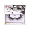 KISS Lash Couture Triple Push Up XL Collection, 3D Volume False Eyelashes in Extra Long Length with Triple Design Technology, Cruelty-Free, Contact Lens Friendly, and Reusable, Style Chemise, 1 Pair KISS