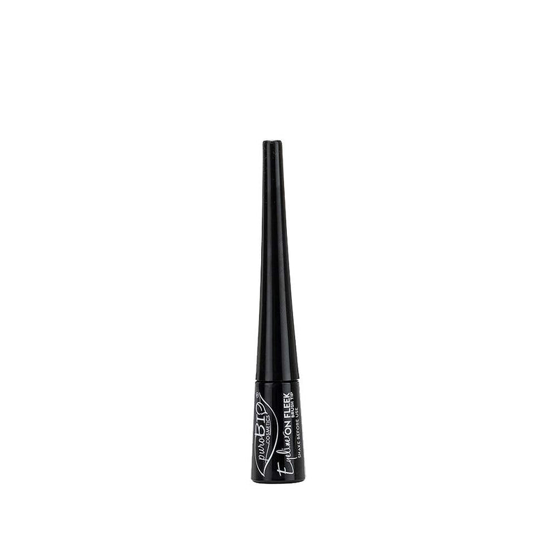 PuroBio On Fleek Brush Tip Eyeliner, Black PUROBIO