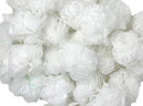Loofah Lord 24 White Bath or Shower Sponge Loofahs Pouf Mesh Wholesale Bulk Lot LOOFAH LORD
