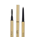 Eyebrow Definer Pencil | Fill in Draw Fine Lines and add volume to your Brows | Long Lasting and Waterproof | Precision Smart Double Ended Design | Mela Beauty Studio Professional Makeup (Dark Brown) Melanie Jovanovic Store