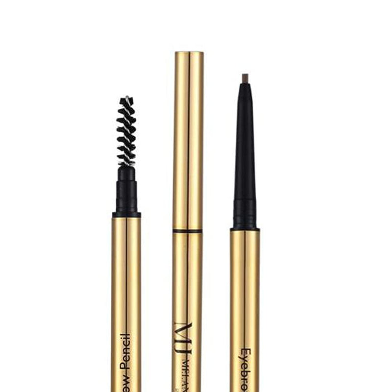 Eyebrow Definer Pencil | Fill in Draw Fine Lines and add volume to your Brows | Long Lasting and Waterproof | Precision Smart Double Ended Design | Mela Beauty Studio Professional Makeup (Dark Brown) Melanie Jovanovic Store