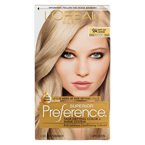 L'Oreal Superior Preference Light Ash Blonde 9A Cooler,1 Each (Pack of 2) L'Oreal Paris