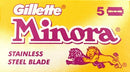 Minora Yellow Double Edge Safety Razor Blades 25 blades Blade Sampler