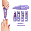 Blinger Ultimate Nail Wand Collection, Purple - Glam Your Nails with Sticker Sheets, 1 Step Process, No Drying, No Waiting – Nail Art for School, Parties, Special Occasions, Everyday Use – Exclusive Blinger