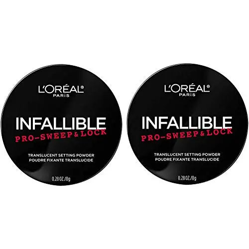 L'Oreal Paris Makeup Infallible Pro Sweep and Lock Loose Setting Powder, Translucent, 2 Count L'Oreal Paris