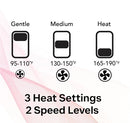 Diffuser Hair Dryer for Curly Hair – Ionic Technology Hair Dryer with Adjustable Heat & Speed Settings for Frizz-Free, Defined Curls, Lightweight Hair Dryer, Wavy And Curly Hair (SILVER) Infinity Warehouse