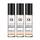 CA Perfume Impression of Mademoiselle for Woman Fragrance Body Oils Alcohol-Free Essential Aromatherapy Sample Travel Size Roll-On 0.3 Fl Oz/10 ml X3 CA Perfume