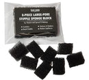 Stipple Sponge LARGE PORE 8 Piece Die Cut Block - Special Effects Makeup Theater Halloween MUST HAVE - Texture, Road Rash, Blending, Beards, Freckles BCI
