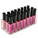Acrylic Lip Gloss Holder Organizer, Lipstick Holder, 24 Slots Makeup Lip Gloss Lipstick Brushes Storage Display Case BBDOU