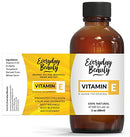 Pure Vitamin E Oil - D-Alpha Tocopherol 100% Natural 2oz 47,500 IU - Not a Blend, Thick, Amber Color - Derived From Wheat Germ with Nutty Aroma - Face Body Hair - DIY Cosmetics & After Surgery Scars Everyday Beauty Helping You Feel Beautiful Inside And Out