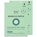Rael Miracle Microcrystal Spot Cover - Hydrocolloid, Acne Pimple Spot Patches with Tea Tree Oil, Early Stage (18 Count) Rael