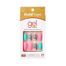 Kiss Gold Finger Gel Glam 24 Nails (GF97) KISS