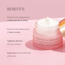 MZ SKIN Soothe & Smooth Hyaluronic Brightening Eye Complex 0.47 fl oz | Luxury Anti-Aging Eye Cream with Hyaluronic Acid, Tri-Peptides & Albizia Bark | Dark Circles, Fine Lines & Puffiness Infinity Warehouse