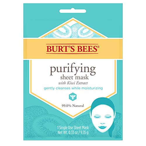 Burt's Bees Purifying Sheet Mask With Kiwi Extract Mask, 0.33 Ounce Burt's Bees