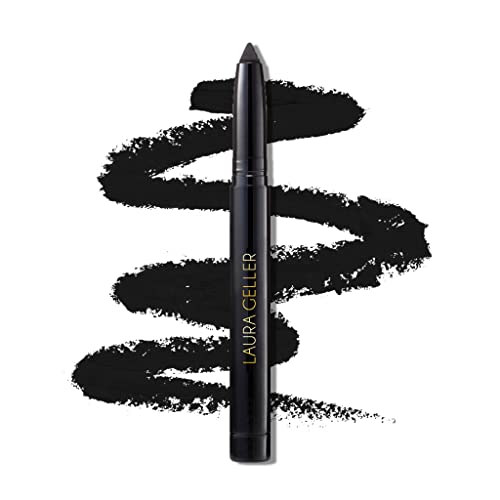 LAURA GELLER NEW YORK Kajal Longwear Kohl Eyeliner Pencil with Caffeine, Smooth & Blendable Makeup, Deep Black LAURA GELLER NEW YORK