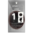 Kitsch Bun Form | Hair Donut for the Perfect Bun | Holiday Gift Magic Ballet Bun Maker | Hair Bun (Large | Brown) Kitsch