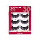 iEnvy False Eyelashes 3 Pairs Fluffy and Natural Multiangle and Volume Faux Mink Lashes (11) I-ENVY