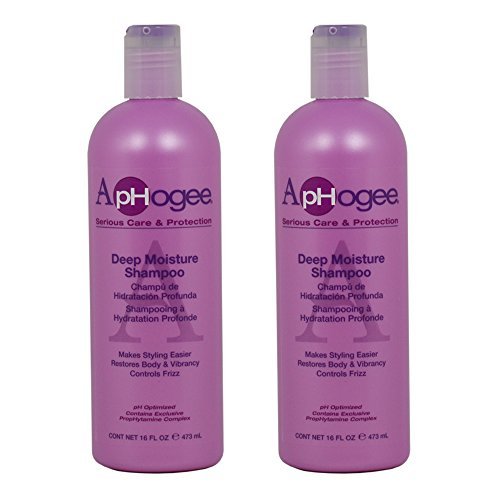 ApHogee Deep Moisture Shampoo 16oz (Pack of 2) Aphogee