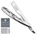 100 BLADES + Facón Professional Marble Straight Edge Barber Razor - Salon Quality Cut Throat Shavette FACON