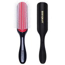 Denman Classic Styling Brush 9 Row - D4 - Hair Brush for Separating, Shaping & Defining Curls - Blow-Drying, Styling & Detangling Brush – Black Denman