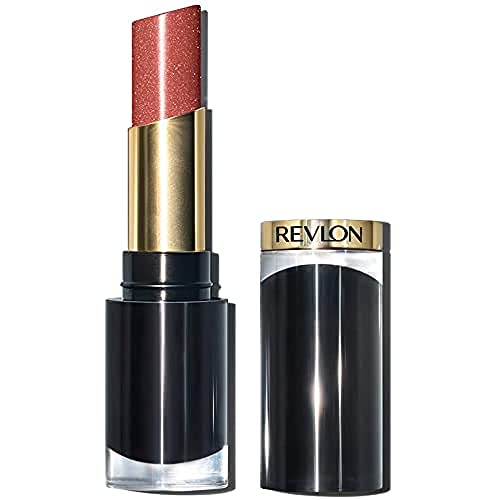 REVLON Super Lustrous Glass Shine Lipstick, Flawless Moisturizing Lip Color with Aloe, Hyaluronic Acid and Rose Quartz, Nude Illuminator (020), 0.15 oz REVLON