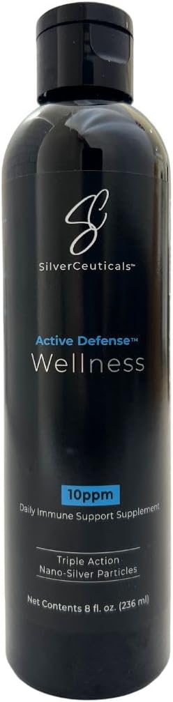 Colloidal Silver w/Nano Technology - 10ppm 16oz - 8X More Effective - Natural Immune Support - Save The Sick Days - Ages 5 & Up - Outperforms Higher PPM Silvers - No Taste & Smell - 3rd Party Tested Infinity Warehouse