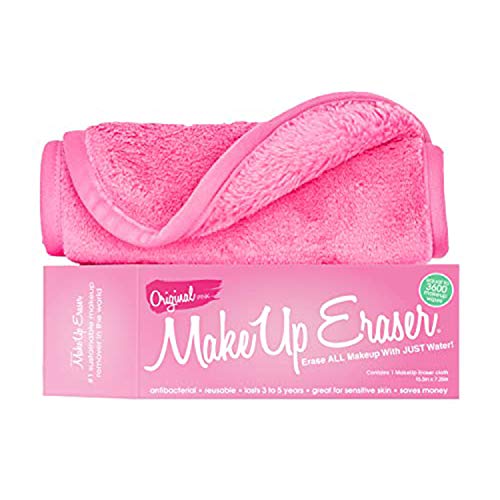 Makeup Eraser The Original Erase All Makeup With Just Water, Including Waterproof Mascara, Eyeliner, Foundation, Lipstick and More, Original Pink Makeup Eraser
