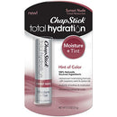 ChapStick Total Hydration Moisture + Tint Sunset Nude Tinted Lip Balm Tube, Tinted Moisturizer - 0.12 Oz Chapstick